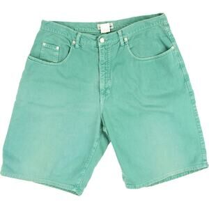 Guess Vintage Teal Denim Shorts High Waist